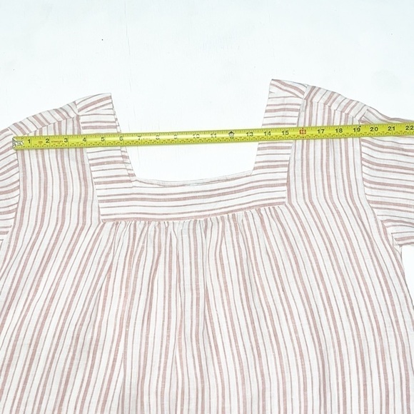 Rachel Zoe 100% LINEN Woman Stripe Top Shirt Size S - Picture 7 of 11